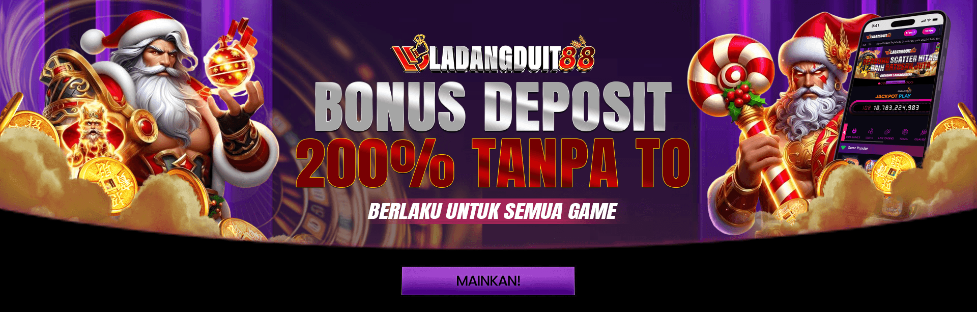 PROMO BONUS DEPOSIT 200% TANPA TO