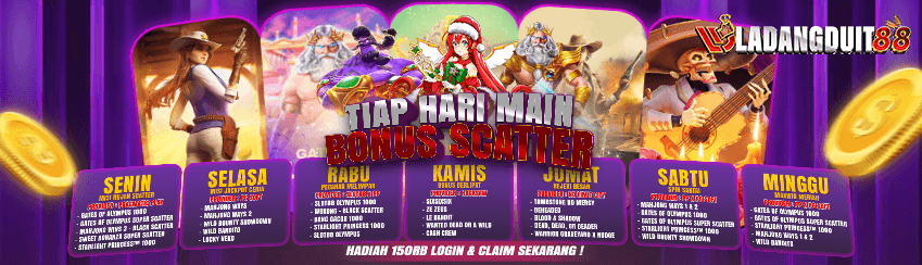 MAIN SETIAP HARI DAPATKAN BONUS SCATTER 150K
